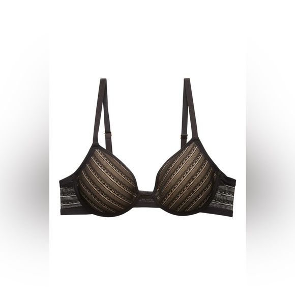 NOUVEAU FULL FIT UNDERWIRE SPACER BRA IN BLACK/LIGHT MOCHA 34G - Picture 3 of 11